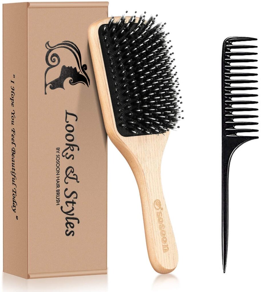 Boar Bristle Hair Brush Set Sosoon